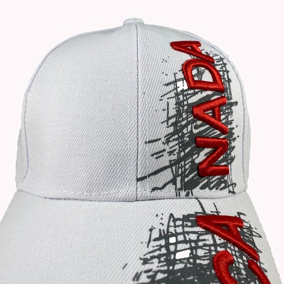 Variety To Go Canadian Baseball Hat/Cap, Adjustable Sports Hat (1008 White) - Picture 3 of 8